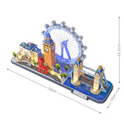 London City Line Inglaterra armable 3D con luz Cubicfun