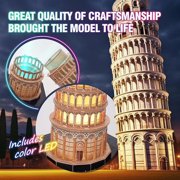 Torre de Pisa LED Night Edition Cubicfun
