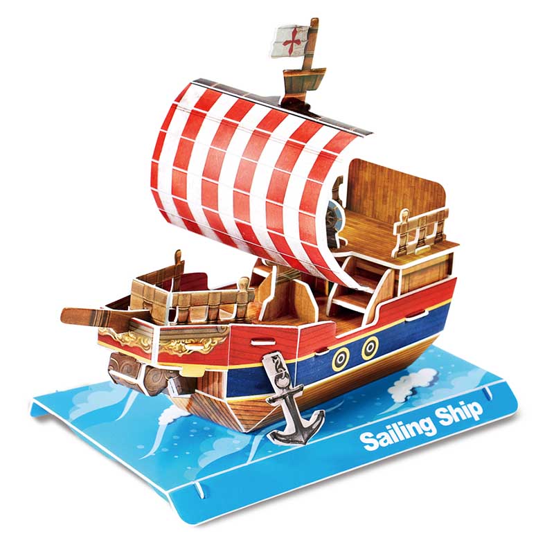 Velero armable miniatura Rompecabezas 3D Cubicfun