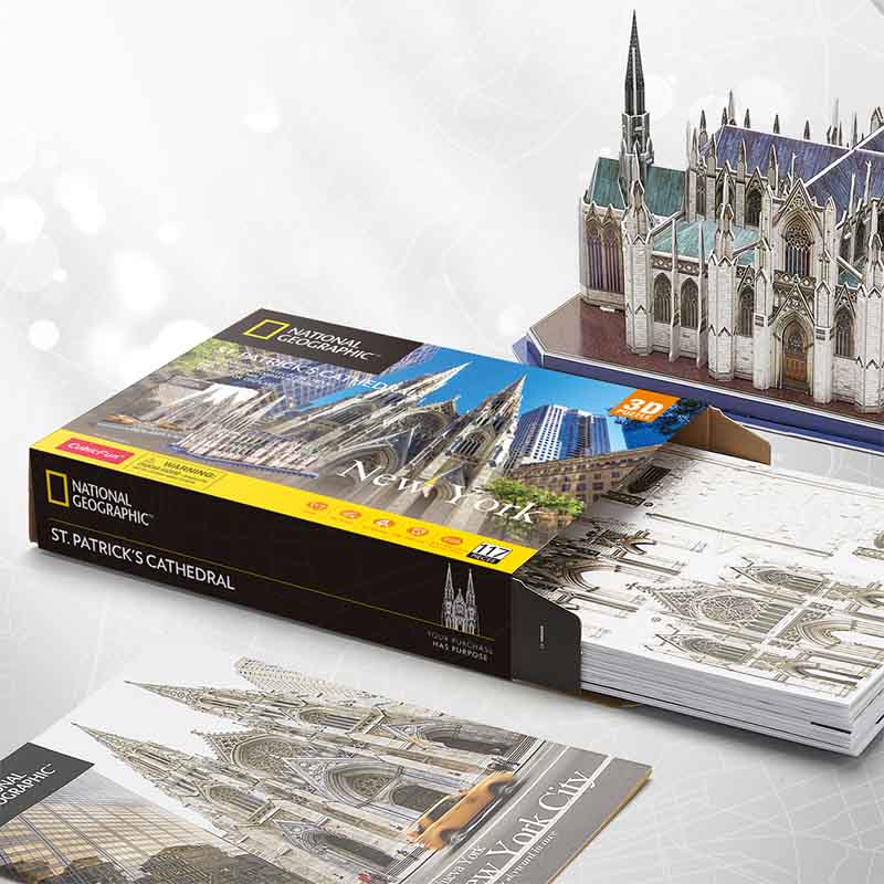 Natgeo Catedral Saint Patrick New York Rompecabezas 3D Cubicfun