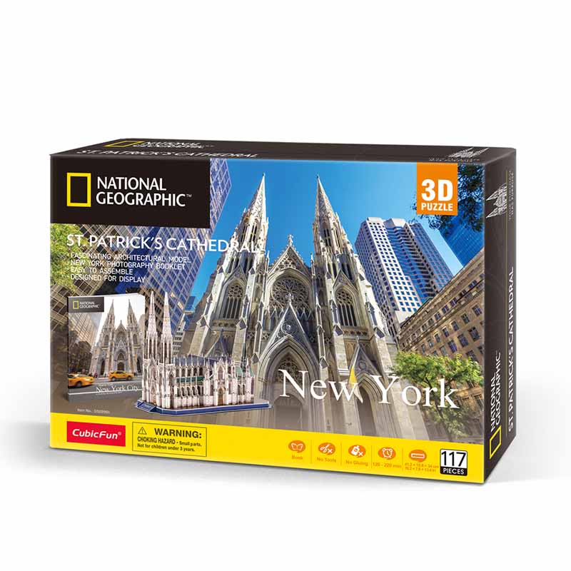 Natgeo Catedral Saint Patrick New York Rompecabezas 3D Cubicfun