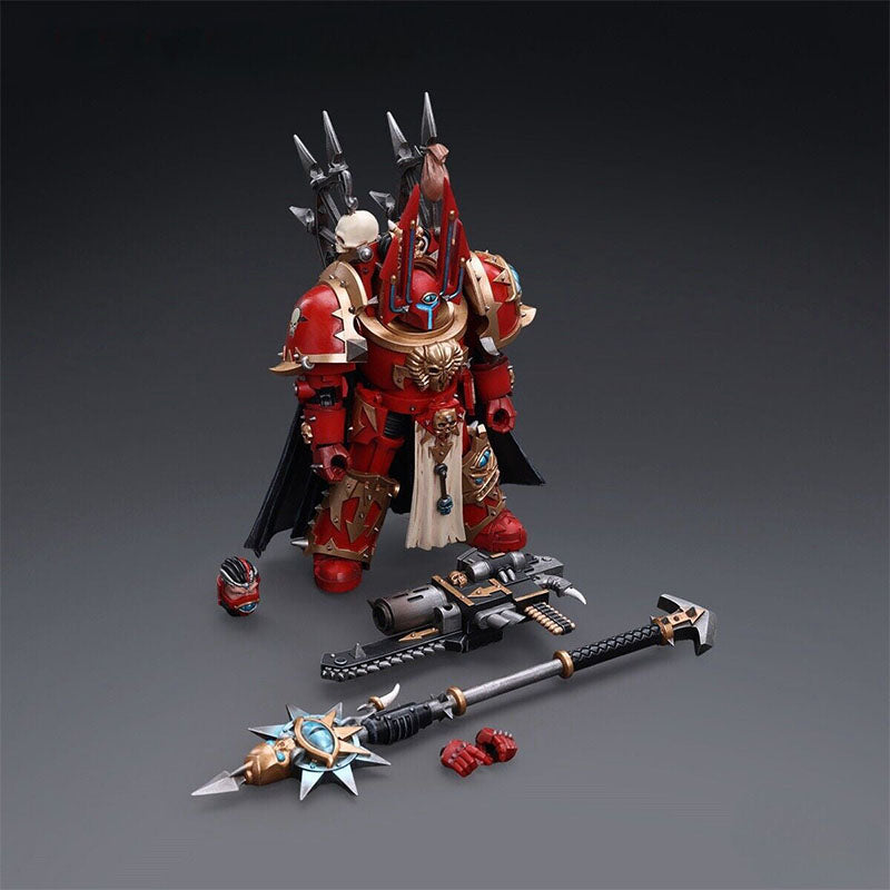 Chaos Space Marines Crimson Slaughter Sorcerer Lord in Terminator Armour Warhammer Joytoy