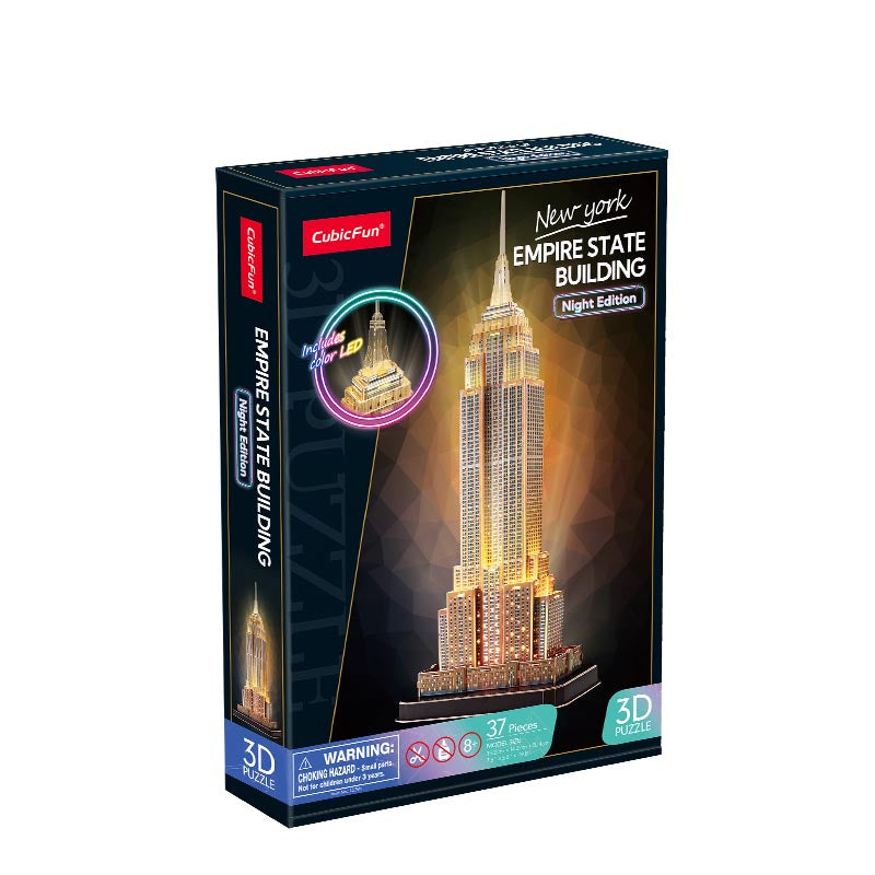 Empire state building LED Puzzle 3D Cubicfun