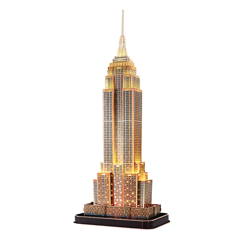 Empire state building LED Puzzle 3D Cubicfun