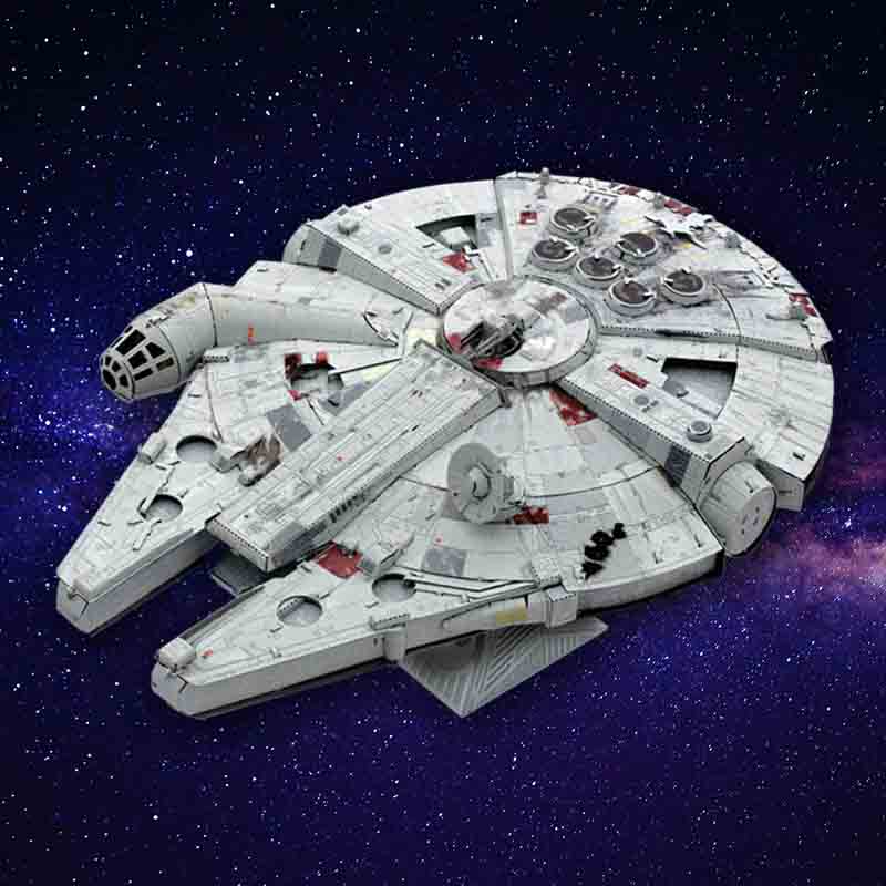 Star Wars Millennium Falcon Color Premium Puzzle 3D Metal Earth