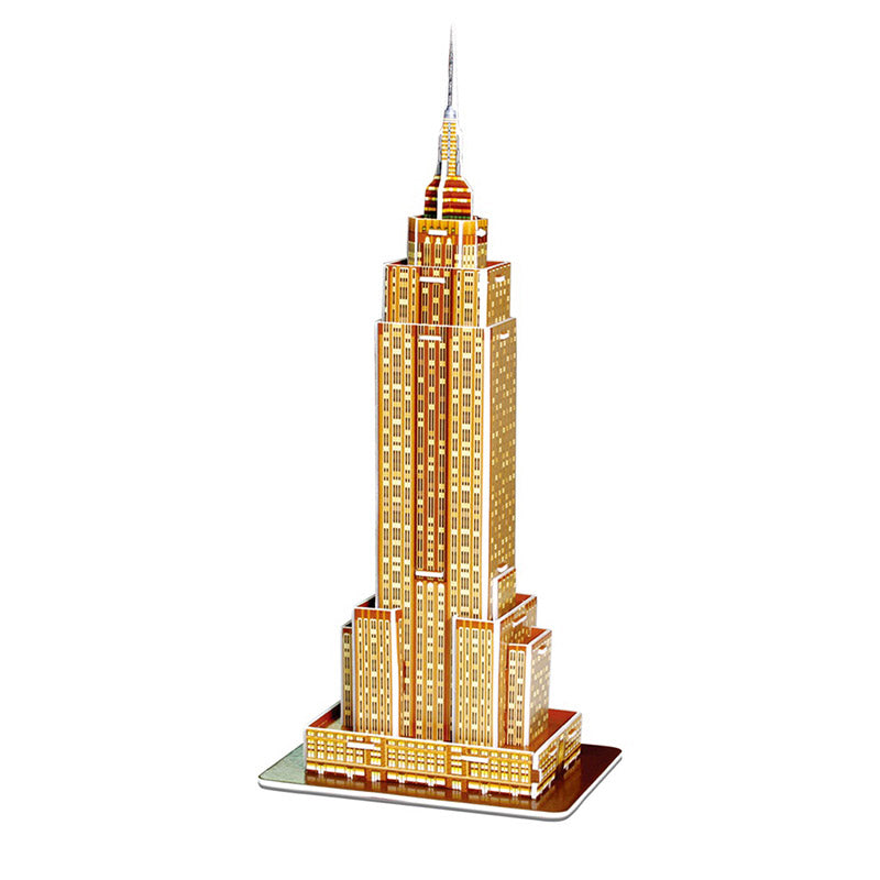 Edificio Empire State Miniatura Armable Puzzle 3D 24 Piezas