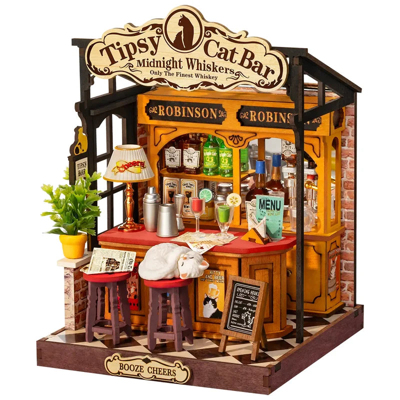 Tipsy Cat Bar Robotime DS054 · Playmore