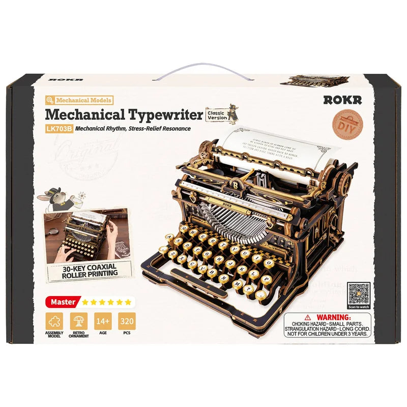 Mechanical Typewriter (Classic version) Robotime LK703B · Playmore