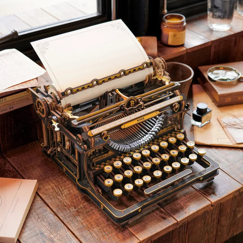 Mechanical Typewriter (Classic version) Robotime LK703B · Playmore