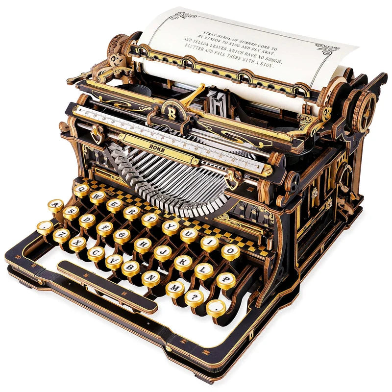 Mechanical Typewriter (Classic version) Robotime LK703B · Playmore