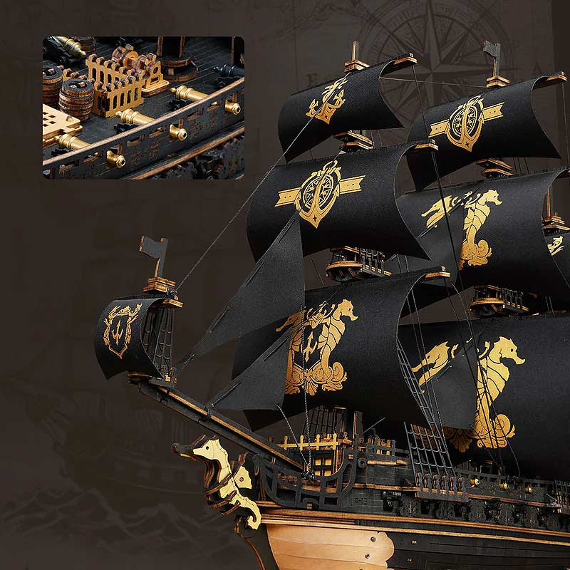 Barco Velero Seahorse Robotime Rokr