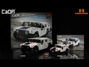 Jeep Humvee Militar Civil Armable 1386 Piezas Escala 1:12