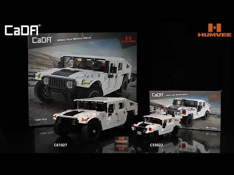 Jeep Humvee Militar Civil Armable 1386 Piezas Escala 1:12