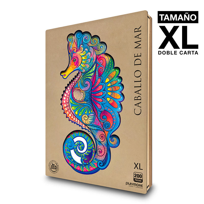 Rompecabeza de Madera Caballo de Mar Tamaño XL - Playmore WPA343 Playmore Toys