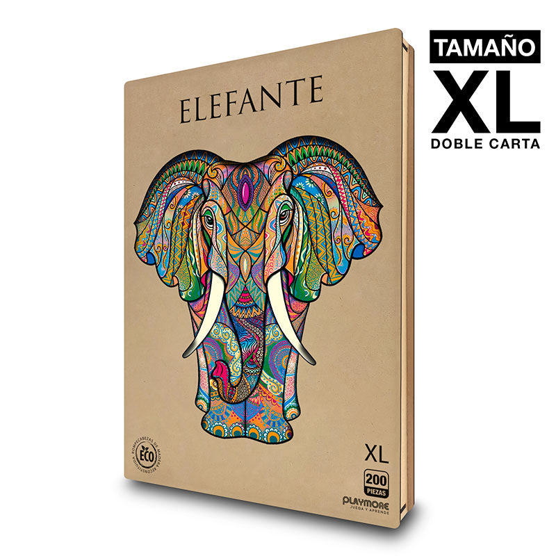 Rompecabeza de Madera Elefante Tamaño XL - Playmore WPA342 Playmore Toys