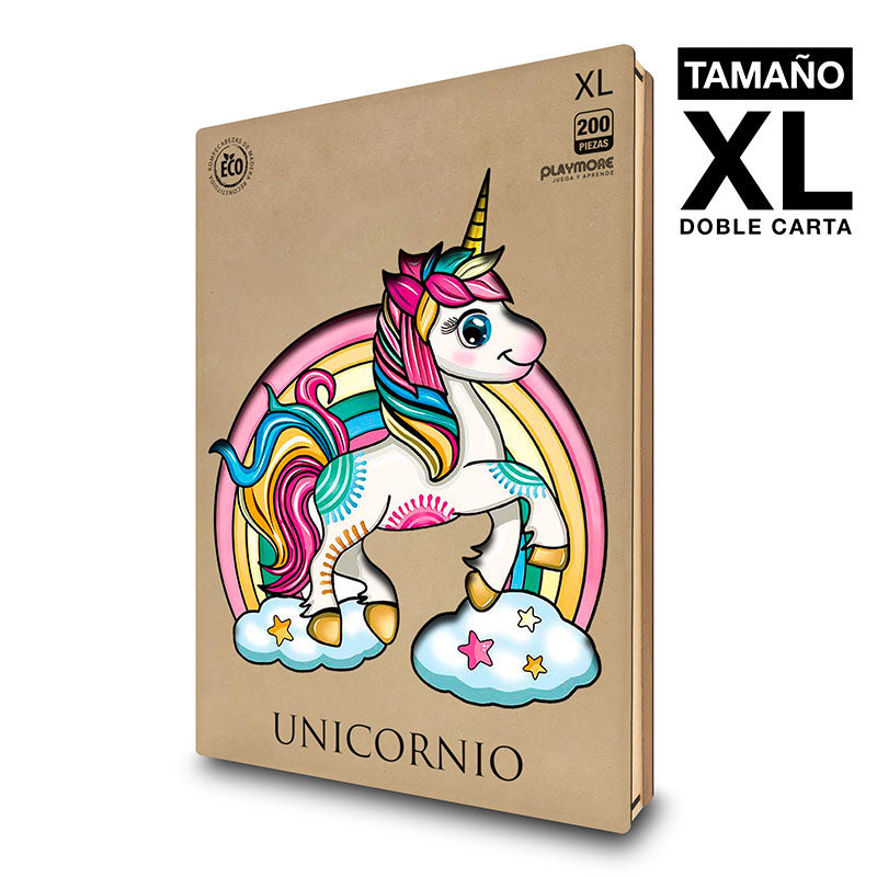 Rompecabeza de Madera Unicornio Tamaño XL - Playmore WPA327 Playmore Toys