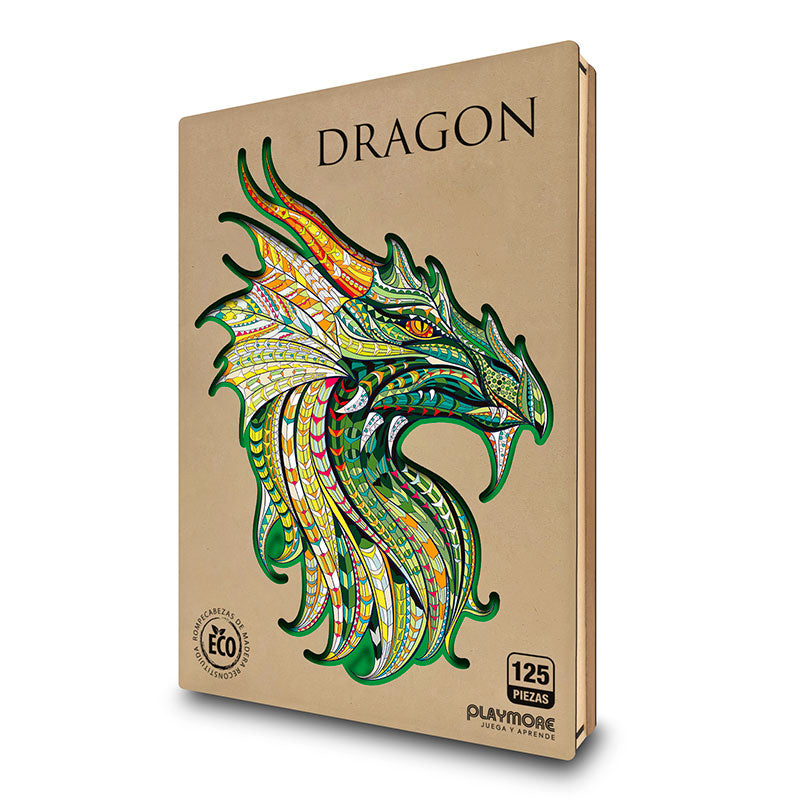 Rompecabeza de Madera Dragon - Playmore WPA402 Playmore Toys