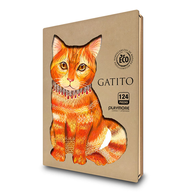 Rompecabeza de Madera Gato - Playmore WPA411 Playmore Toys