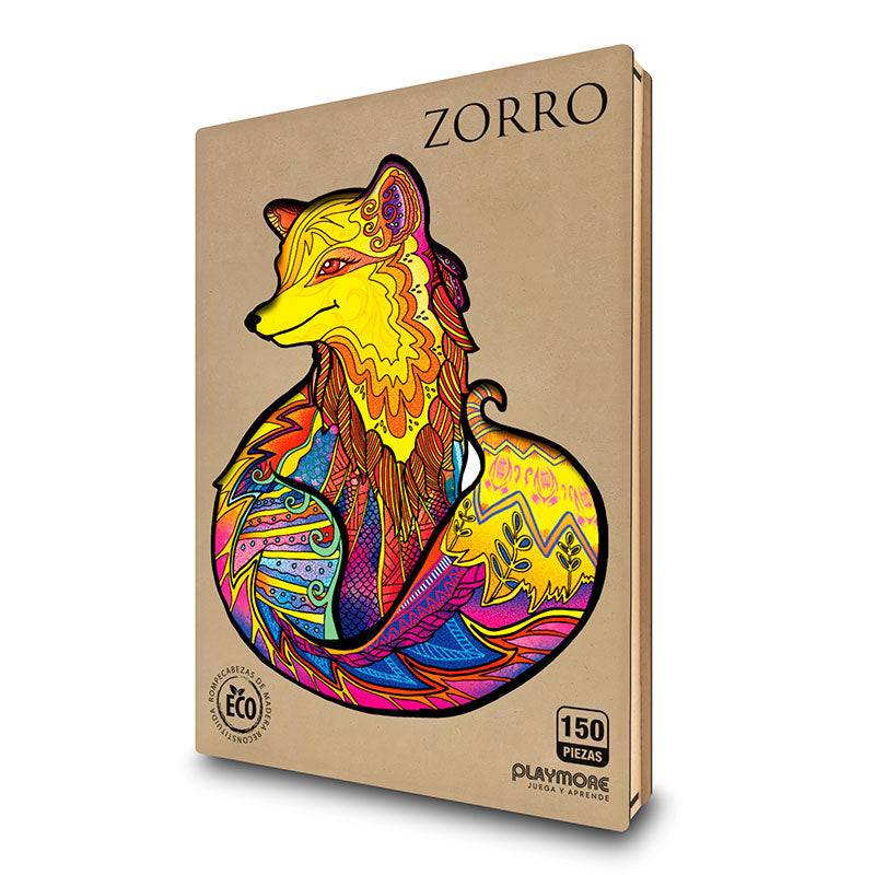 Rompecabeza de Madera Zorro - Playmore WPA433 Playmore Toys