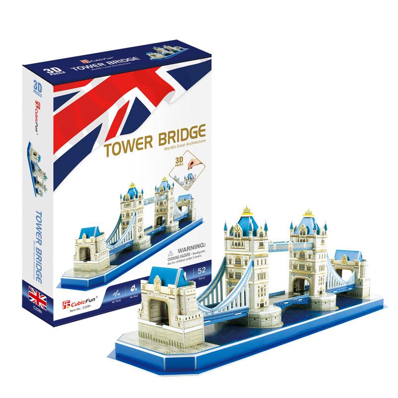 Tower Bridge Puente de la Torre Rompecabezas 3D Cubicfun C238h Cubicfun