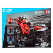Moto Deportiva Radio Control Armable 484 Piezas Luces LED