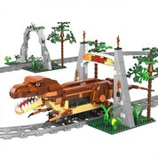 Tren Eléctrico Parque Jurásico Armable 1039 Piezas