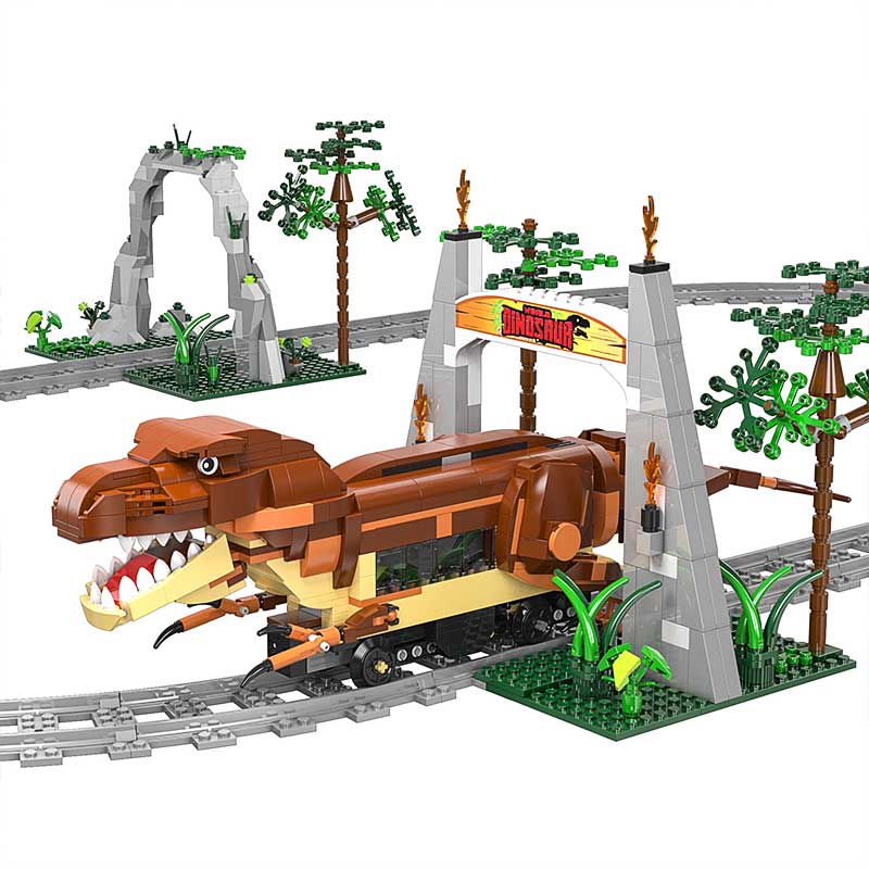 Tren Eléctrico Parque Jurásico Armable 1039 Piezas