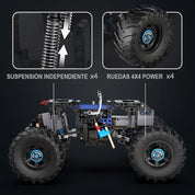 Monster Truck 4x4 Radio Control LED Armable 699 Piezas