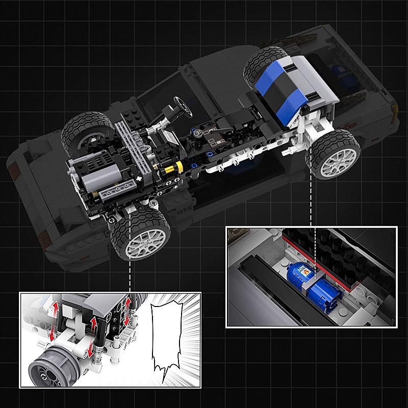 Initial D Mazda RX-7 FC35 Armable 1552 Piezas Escala 1:12.5