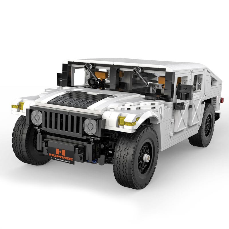 Jeep Humvee Militar Civil Armable 1386 Piezas Escala 1:12