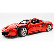 Deportivo Rosso Armable 3187 Piezas Escala 1:8 Mecánico