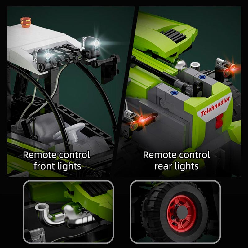 Cargador Telehandler Radio Control LED Armable 1469 Piezas