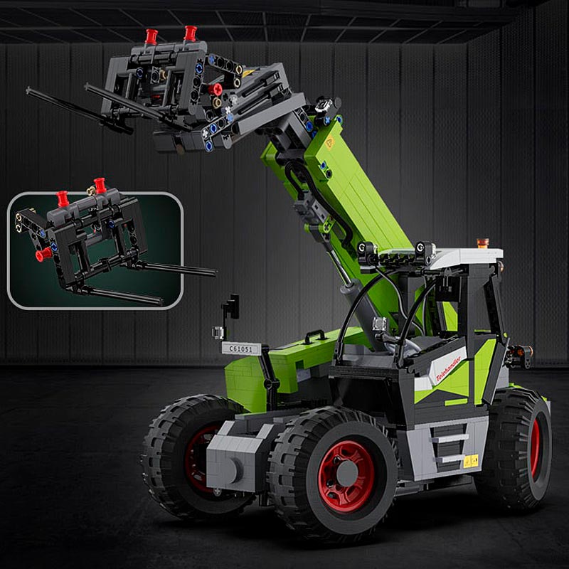 Cargador Telehandler Radio Control LED Armable 1469 Piezas