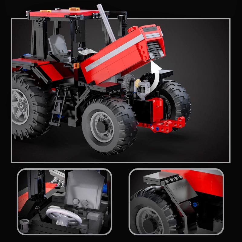 Tractor Agrícola Radio Control Armable 1675 Piezas Eric Trax