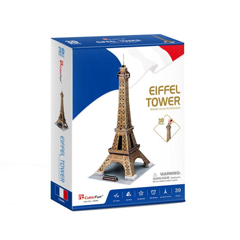 Torre Eiffel Rompecabezas 3D Cubicfun Puzzle 3D Serie C