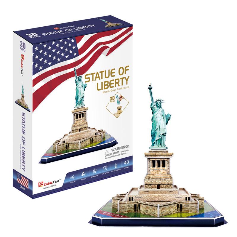 Estatua de la Libertad Rompecabezas 3D Cubicfun Serie C