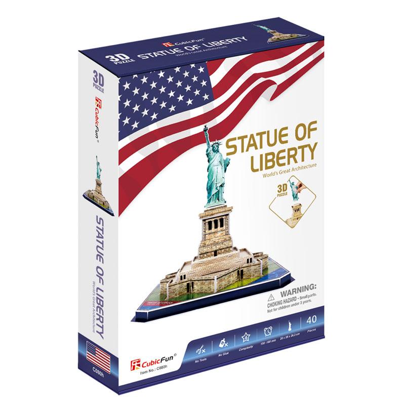 Estatua de la Libertad Rompecabezas 3D Cubicfun Serie C