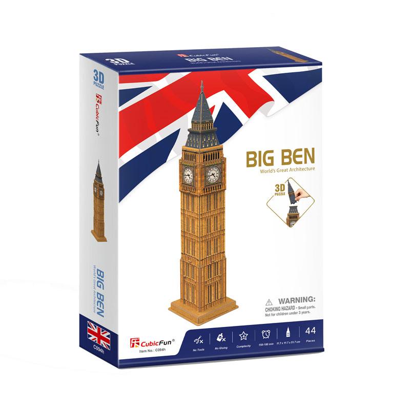 Big Ben Clock Tower Rompecabezas 3D Cubicfun Serie C