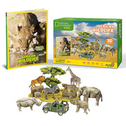 Animales de Africa Diorama Armable Natgeo Cubicfun