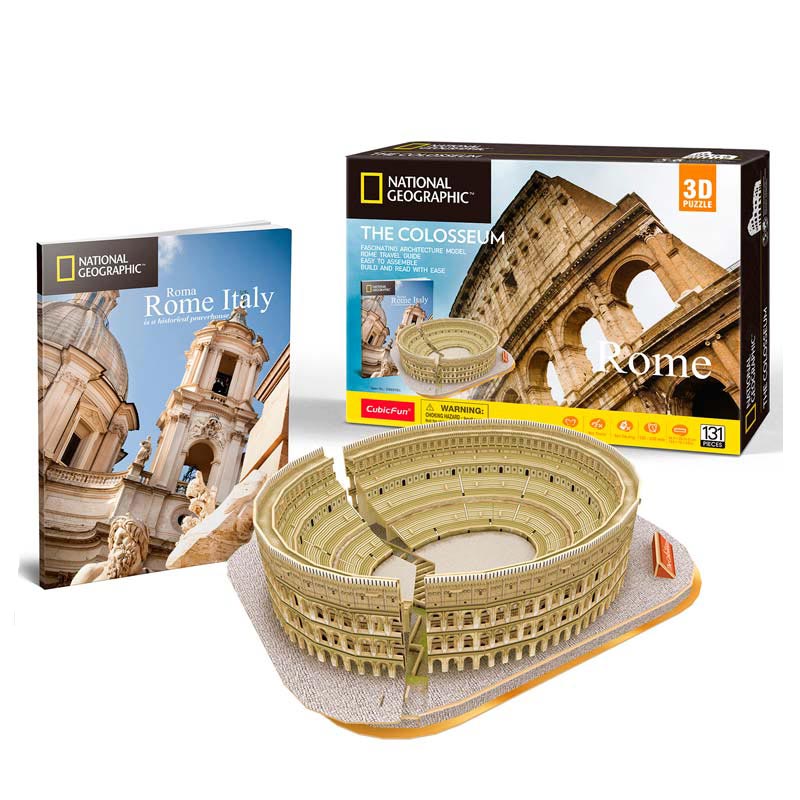 Natgeo Coliseo Romano Gladiador Rompecabezas 3D Cubicfun