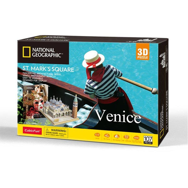 Natgeo Plaza de San Marcos Venecia Rompecabezas 3D Cubicfun