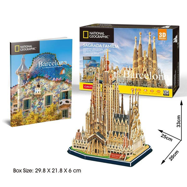 Natgeo Sagrada Familia Barcelona Rompecabezas 3D Cubicfun
