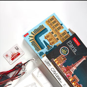 LED Paris City Line Francia Rompecabezas 3D Cubicfun