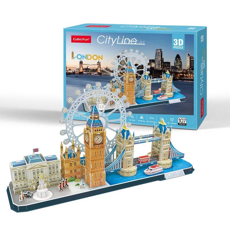 London City Line Inglaterra Rompecabezas 3D Cubicfun