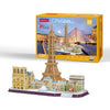 Paris City Line Francia Rompezabezas 3D Cubicfun Puzzle 3D