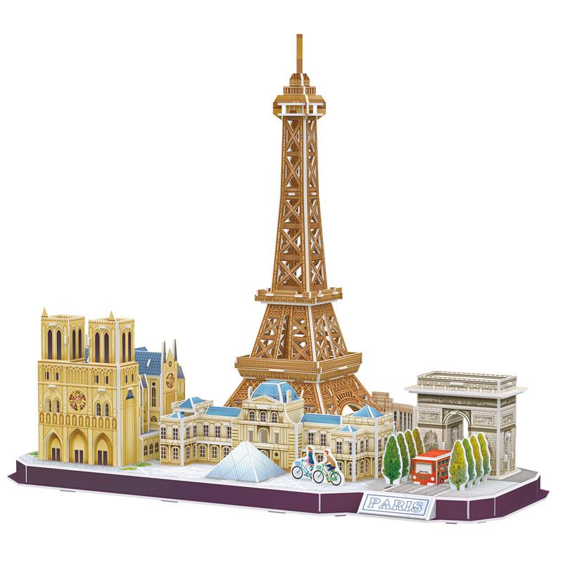 Paris City Line Francia Rompezabezas 3D Cubicfun Puzzle 3D
