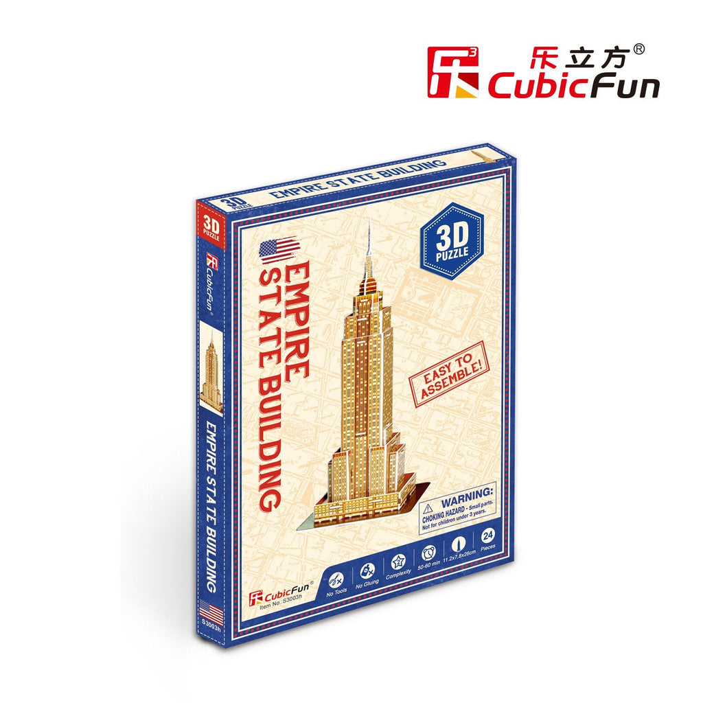 Edificio Empire State Miniatura Armable Puzzle 3D 24 Piezas