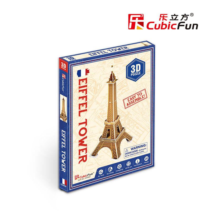 Francia Torre Eiffel Miniatura Armable Puzzle 3D 20 Piezas