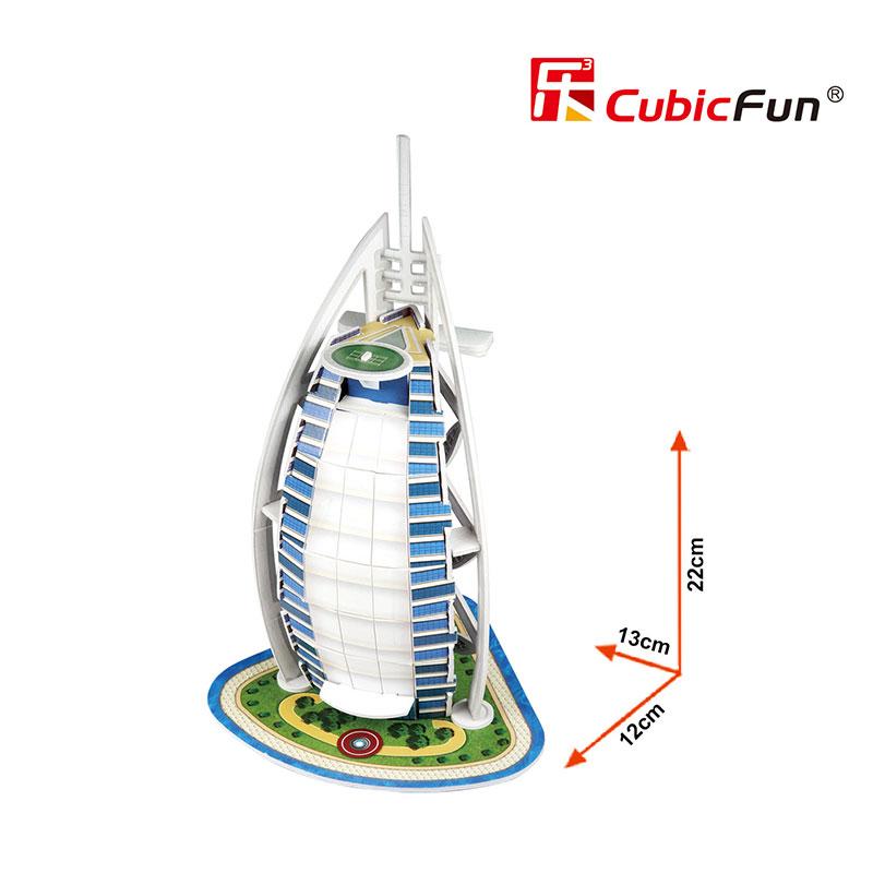 Hotel Burj Al Arab Miniatura Armable Puzzle 3D 17 Piezas