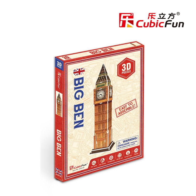 Inglaterra Big Ben Miniatura Armable Puzzle 3D 13 Piezas